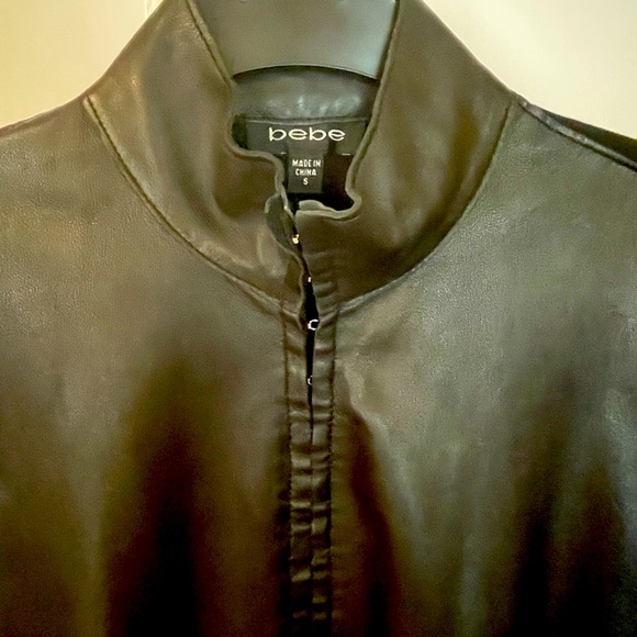 Genuine leather and jersey jacket, fitted, clasp closures. Perfect condition. - Picture 2 of 4